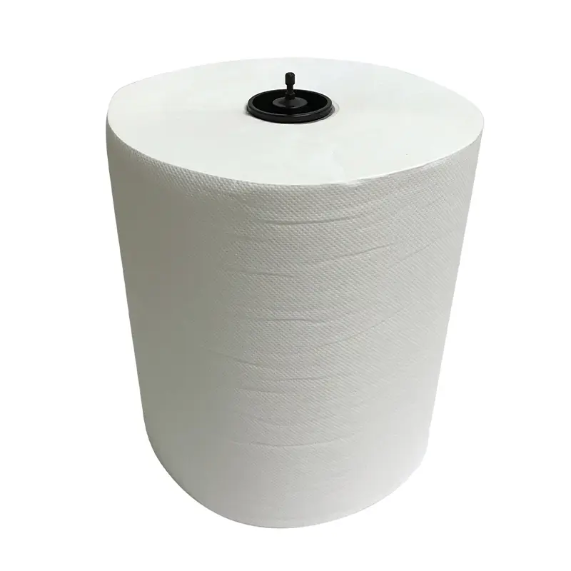 Euro Products Matic Plus handdoekrol met dop cellulose 2-laags 150 meter wit
